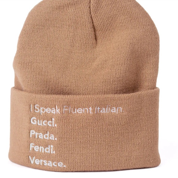 BEANIE - fluent Italian wheat colour one size - Picture 4 of 5